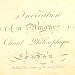 ������ �������� - Invocation a l'amour (1825 �.)